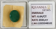 6.64/CT Natural Panna Stone with Govt. Lab Certificate-11925D48102